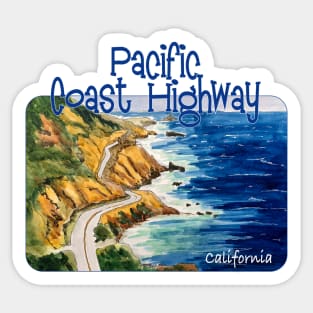 Pacific Coast Highway 1, California Sticker